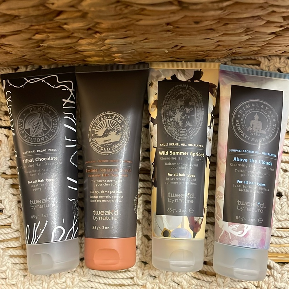 Set of 4 hair cleansing treatments